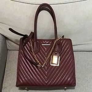 Aldo deep purple large square handbag